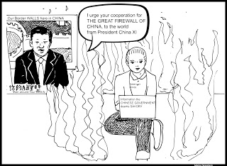 President China Xi global internet Political Cartoon post thumbnail image