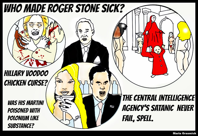 Roger Stone got poisoned with Plutonium like substance POLITICAL CARTOON post thumbnail image