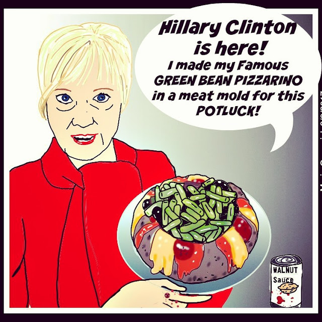 Hillary Clinton political cartoon. Photo from #drudge #trump post thumbnail image