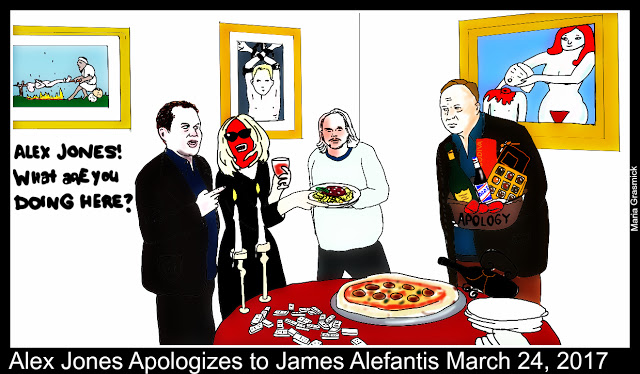 Alex Jones INFOWARS apologizes to James Alefantis POLITICAL CARTOON #trump post thumbnail image