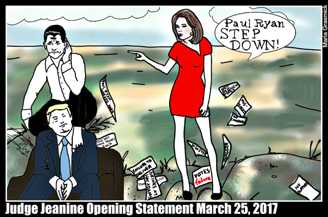 Judge Jeanine to PAUL RYAN “STEP DOWN” Political cartoon post thumbnail image