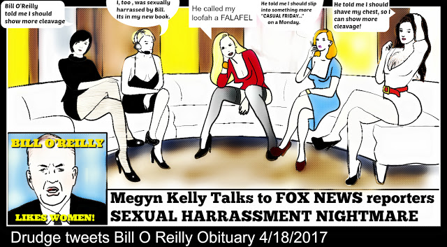 Bill Oreilly Factor fired from FOX NEWS Political Cartoon for DONALD TRUMP post thumbnail image