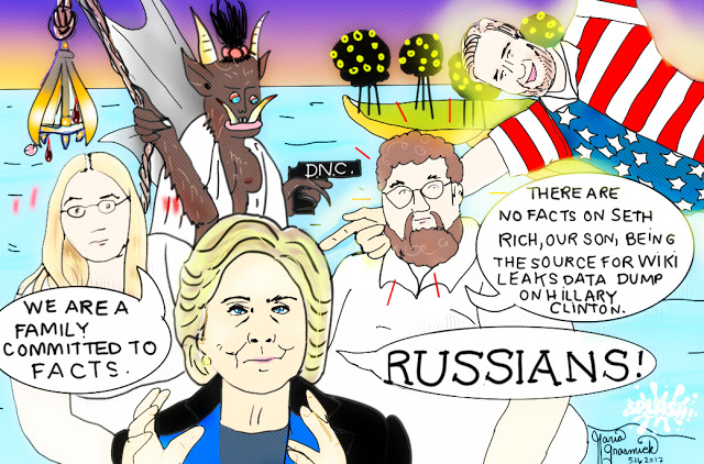 Seth Rich Parents, Hillary Clinton , DNC Political Cartoon #sethrich post thumbnail image