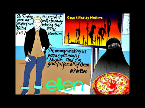 Ellen Degeneres to DONALD TRUMP, you are not welcome, Political Cartoon post thumbnail image