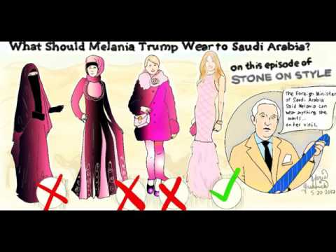 Melania Trump Dress in SAUDI ARABIA, Political cartoon, #donaldtrump post thumbnail image