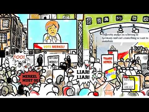 ANGELA MERKEL Political Cartoon ELECTIONS GERMANY 🍒 post thumbnail image