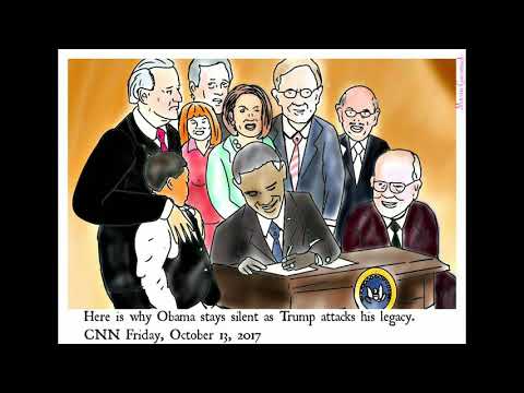 Cnn Obama silent Trump political cartoon post thumbnail image