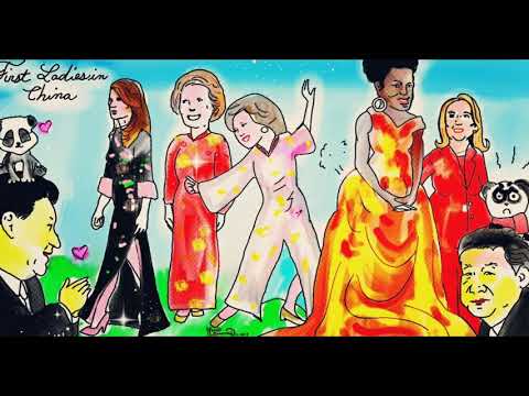 Melania Trump. China. Asia Tour. Kimono. Political Cartoon. 🐰 post thumbnail image