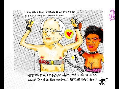 Bernie Sanders. @Tai_Fieri. WHITE MALES. Political cartoon ✂️ #sanders2020 post thumbnail image
