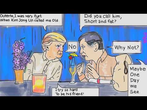 Donald Trump. Rodrigo Duterte. Kim Jong Un Political Cartoon 🦁 post thumbnail image