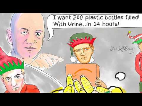 Jeff Bezos, Santa Slaves, Amazon Fulfillment, Christmas deliveries, Political Cartoon 🤑 post thumbnail image