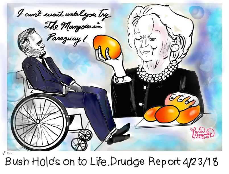 🐺🐺 George and Barbara Bush. Political Cartoons. 🦍🐃 post thumbnail image