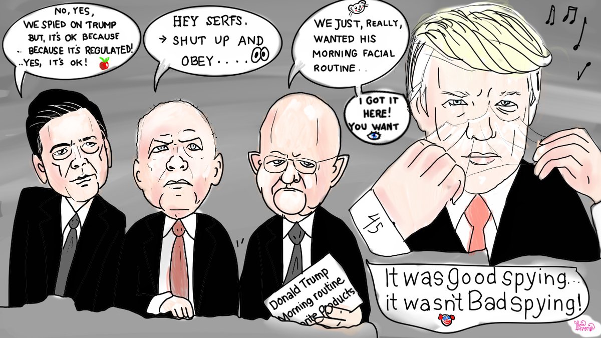 FBI SPYING Political Cartoon. Love you DONALD TRUMP post thumbnail image