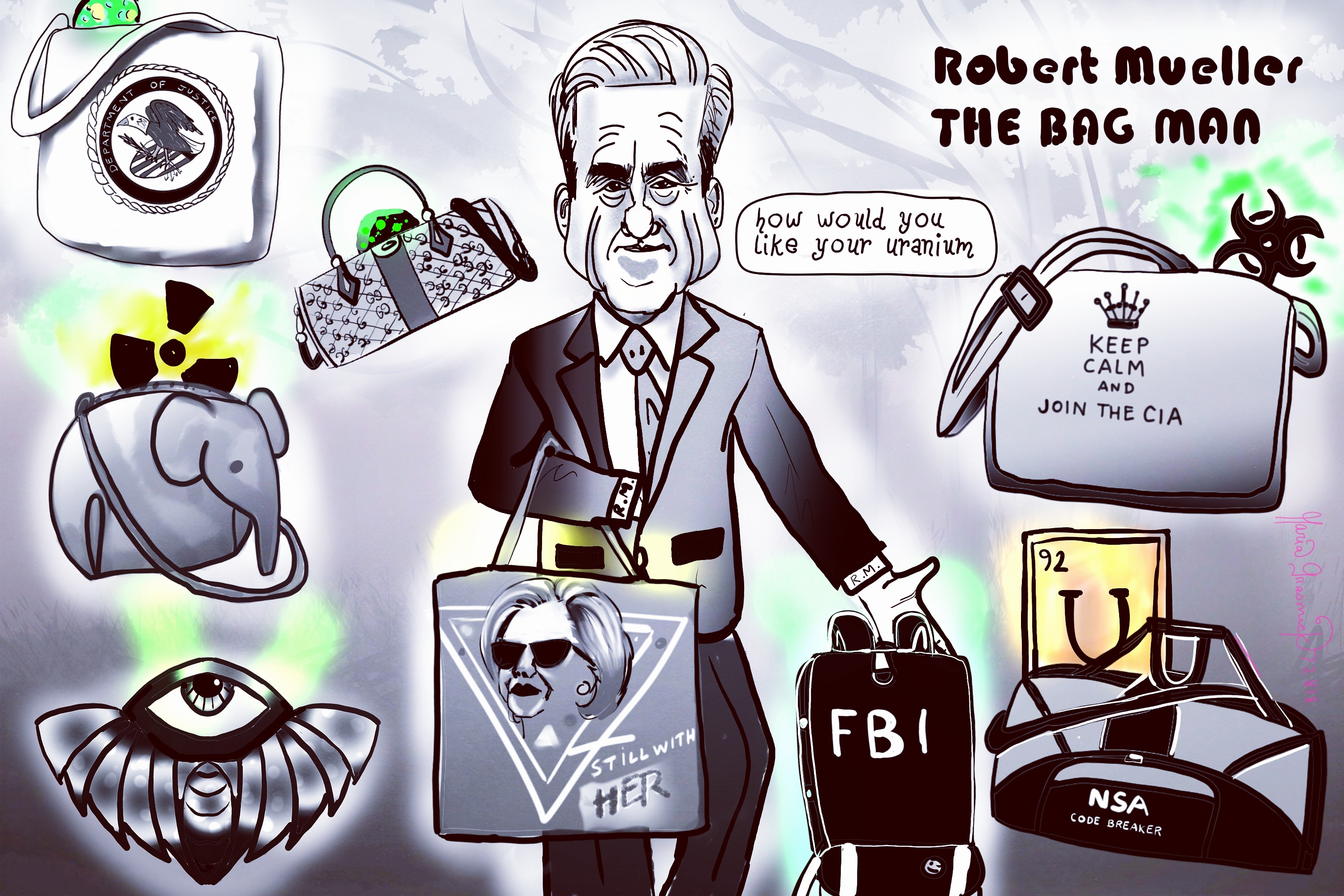 Robert Mueller 🐸 uranium one 🤣 political cartoon post thumbnail image