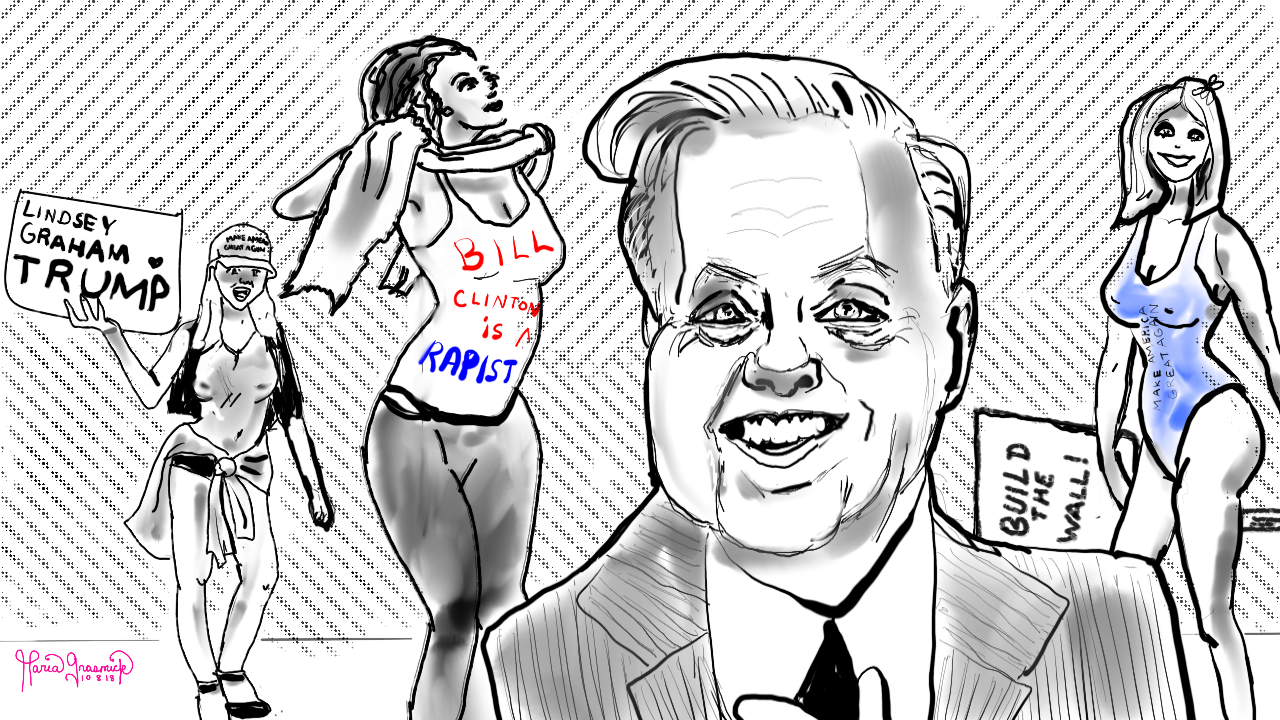 Lindsey Graham political cartoon for Donald Trump 🍇 post thumbnail image