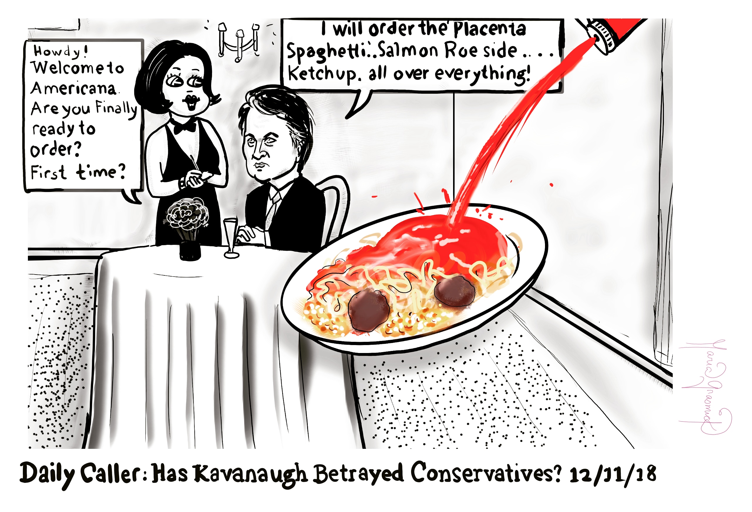 Brett Kavanaugh Political Cartoon post thumbnail image