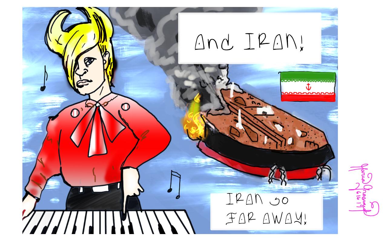 Iran Tanker political cartoon post thumbnail image