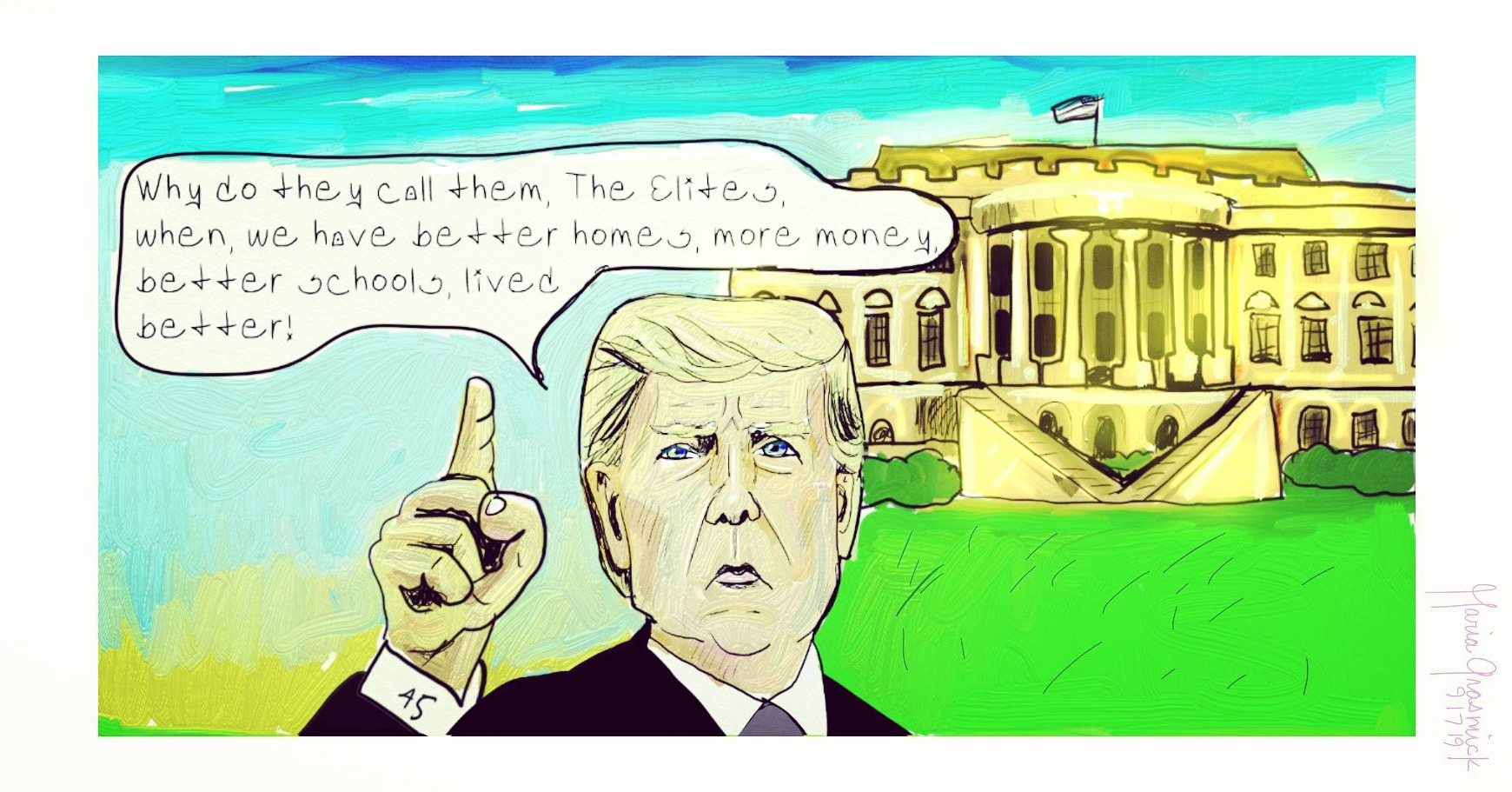 Kellyanne Conway Donald Trump editorial cartoon post thumbnail image