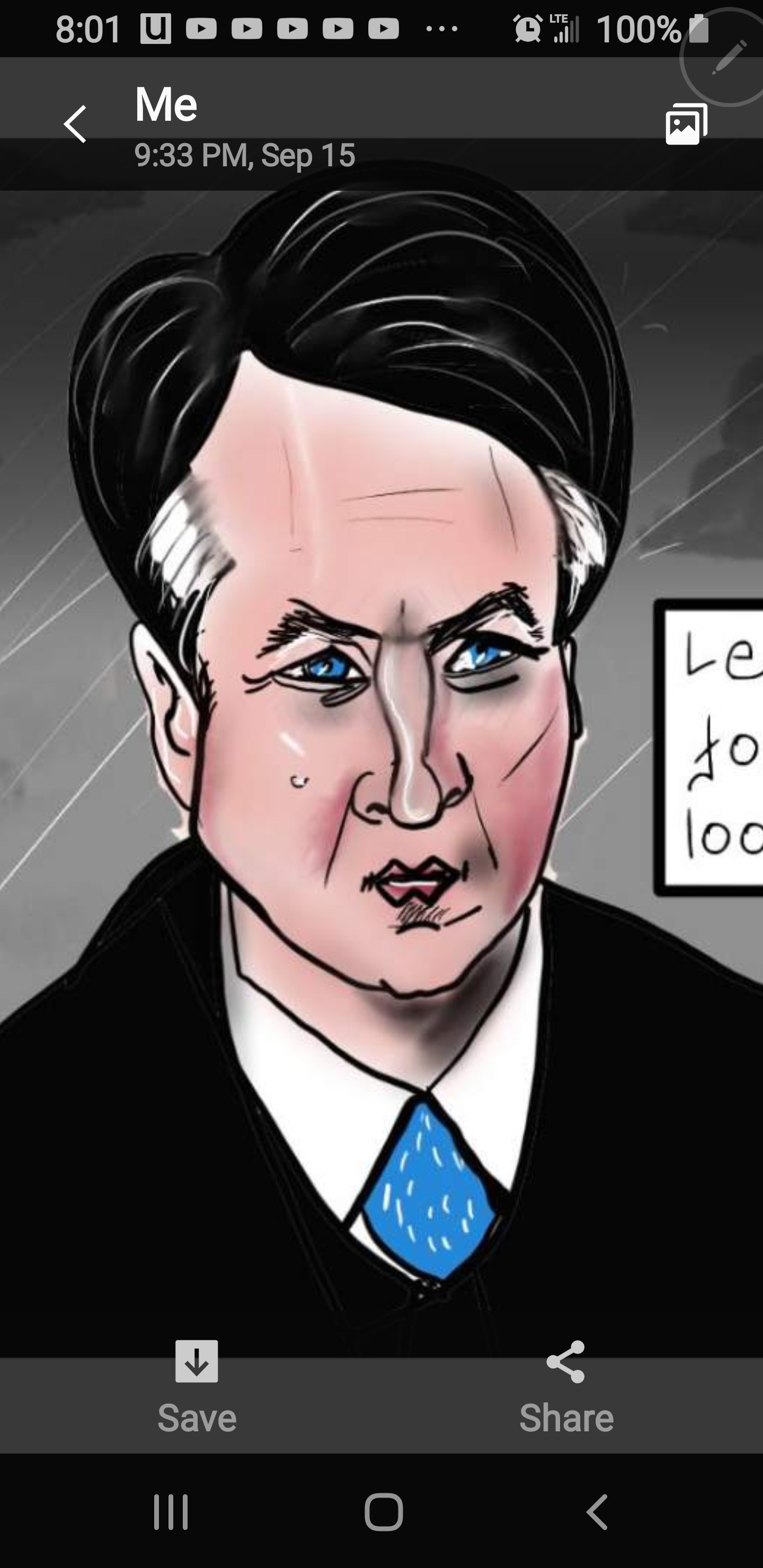Judge Brett Kavanaugh political cartoon post thumbnail image