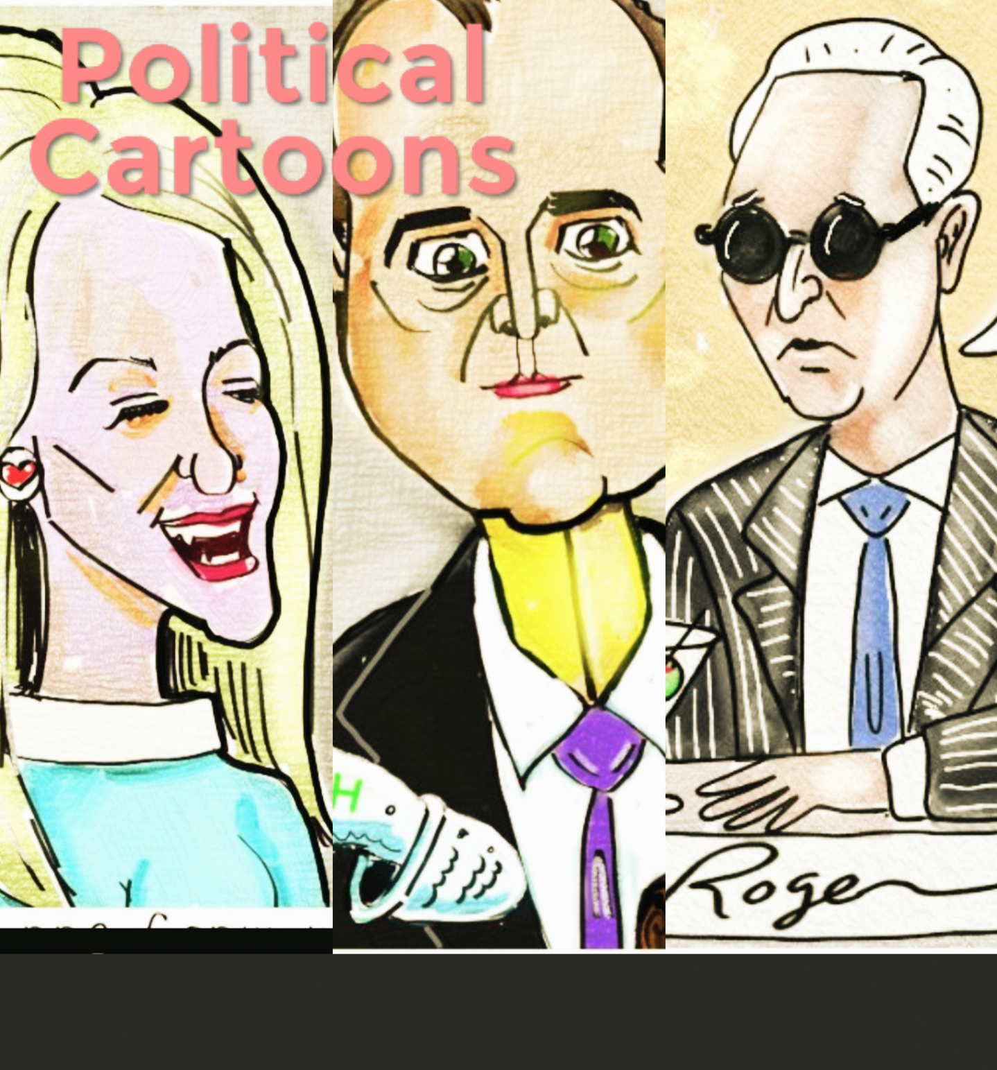 Kellyanne Conway political cartoon for Donald Trump w Adam Schiff post thumbnail image