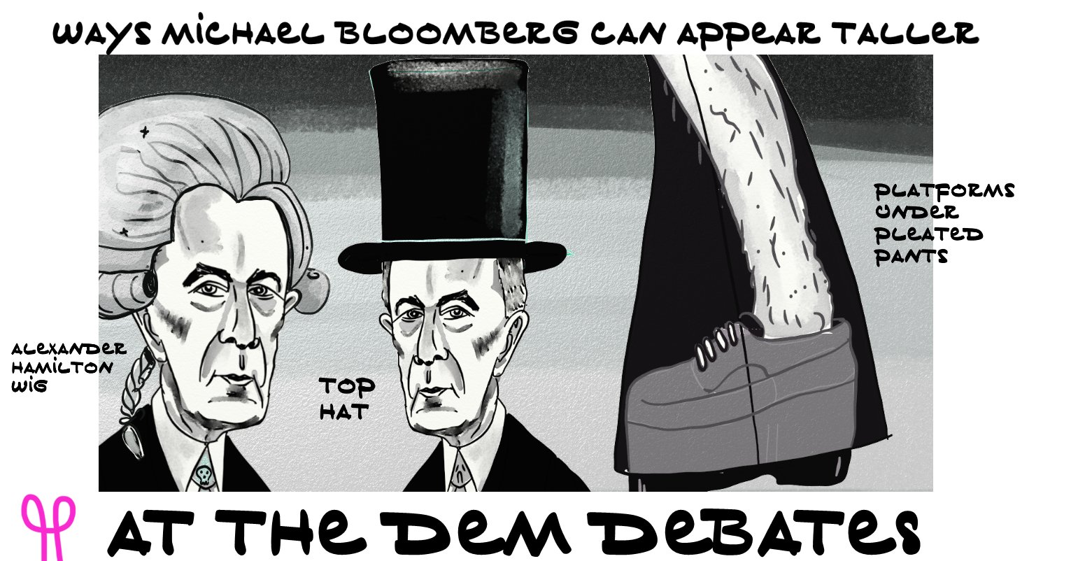 Michael Bloomberg 2020 Dem Debate political cartoon for President Donald Trump post thumbnail image