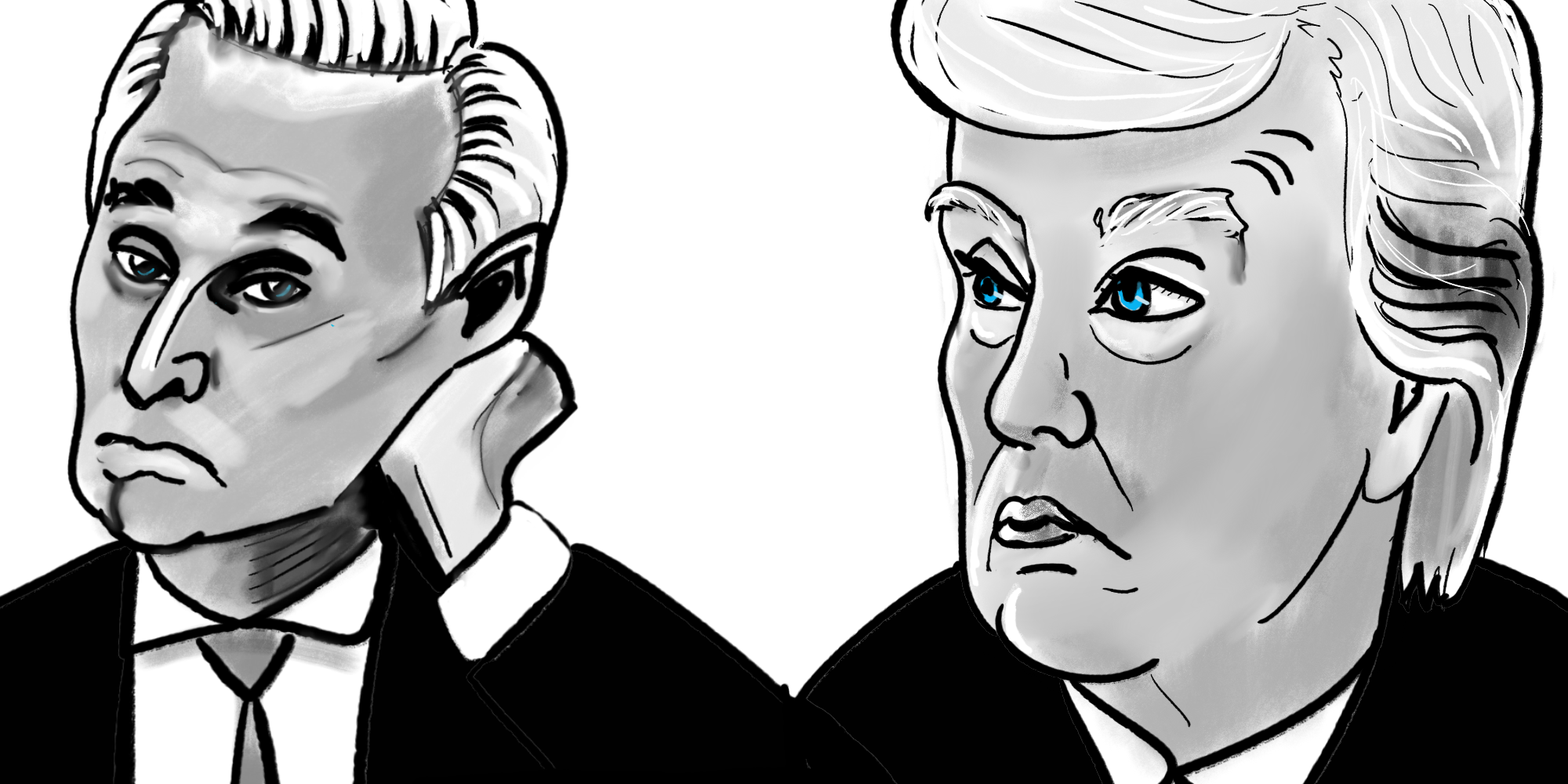 Roger Stone and Donald Trump Drawing. post thumbnail image