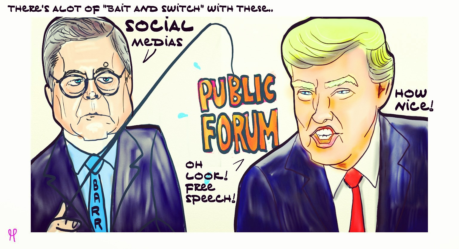 William Barr President Donald Trump social media Twitter Instagram executive order bait and switch #DonaldTrump #William Barr #socialmedia #executiveorder post thumbnail image
