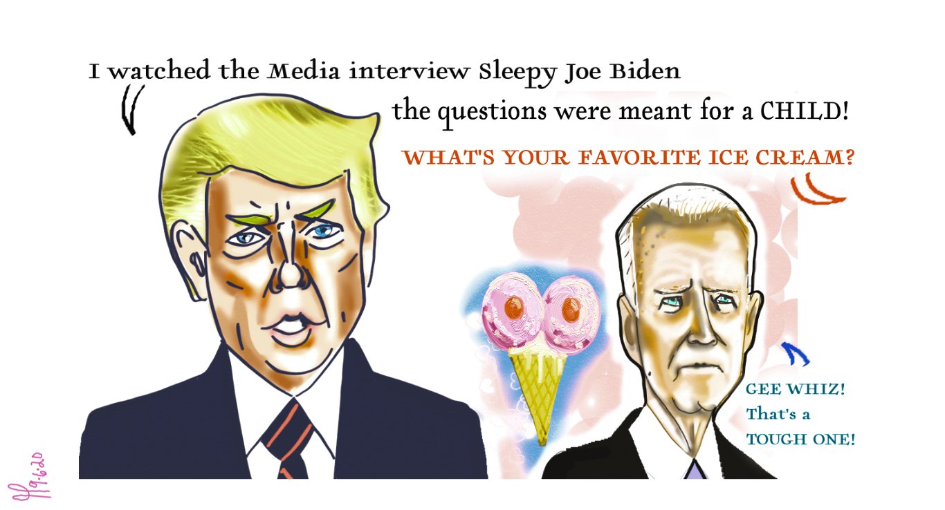 President Donald Trump Joe Biden political cartoon #DonaldTrump #JoeBiden #politicalcartoon @realdonaldtrump post thumbnail image