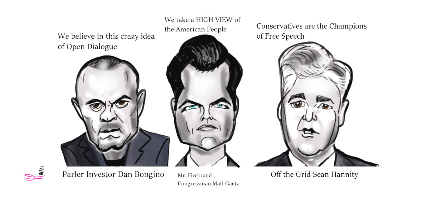Dan Bongino Matt Gaetz Sean Hannity Political Cartoons for President Donald Trump post thumbnail image