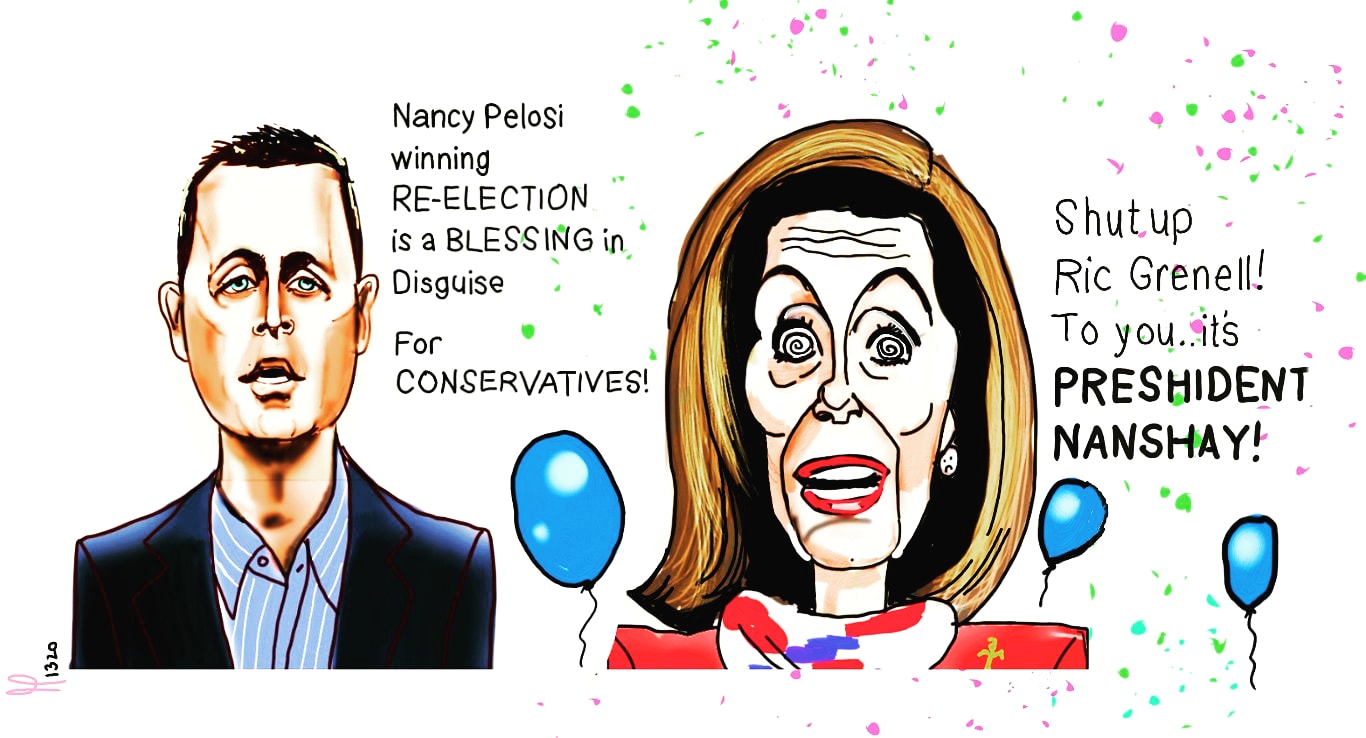 Richard grenell Nancy Pelosi political cartoon Speaker of the House post thumbnail image