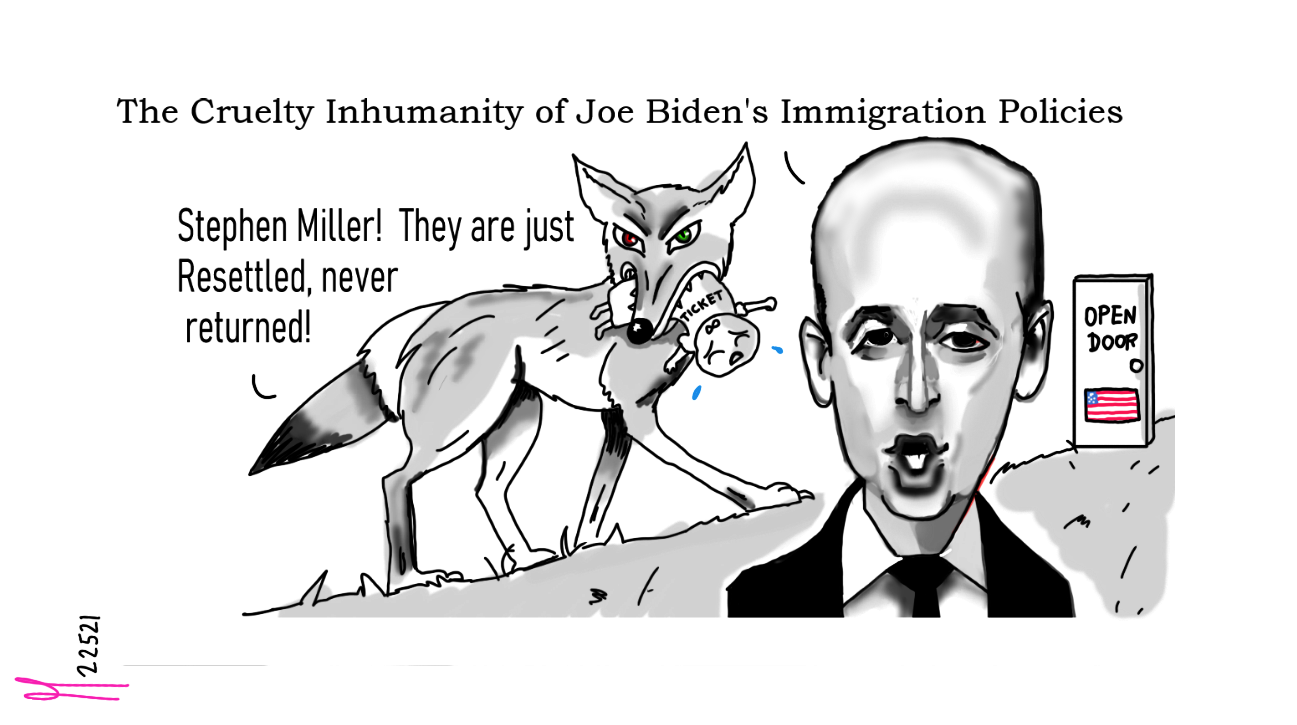 Stephen Miller Illegal Immigration Rachel Levine Dr. Rand Paul Political Editorial Cartoon post thumbnail image