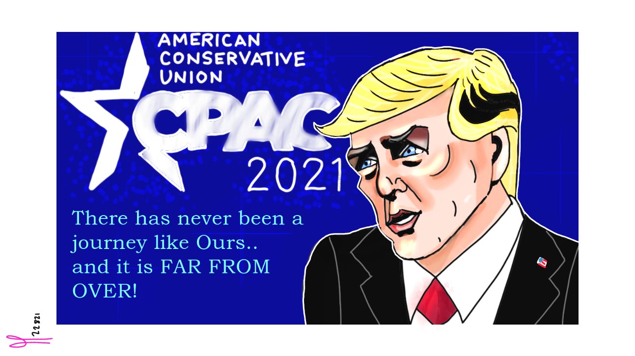 Donald Trump cpac Andrew Cuomo Prince Phillip political cartoon post thumbnail image