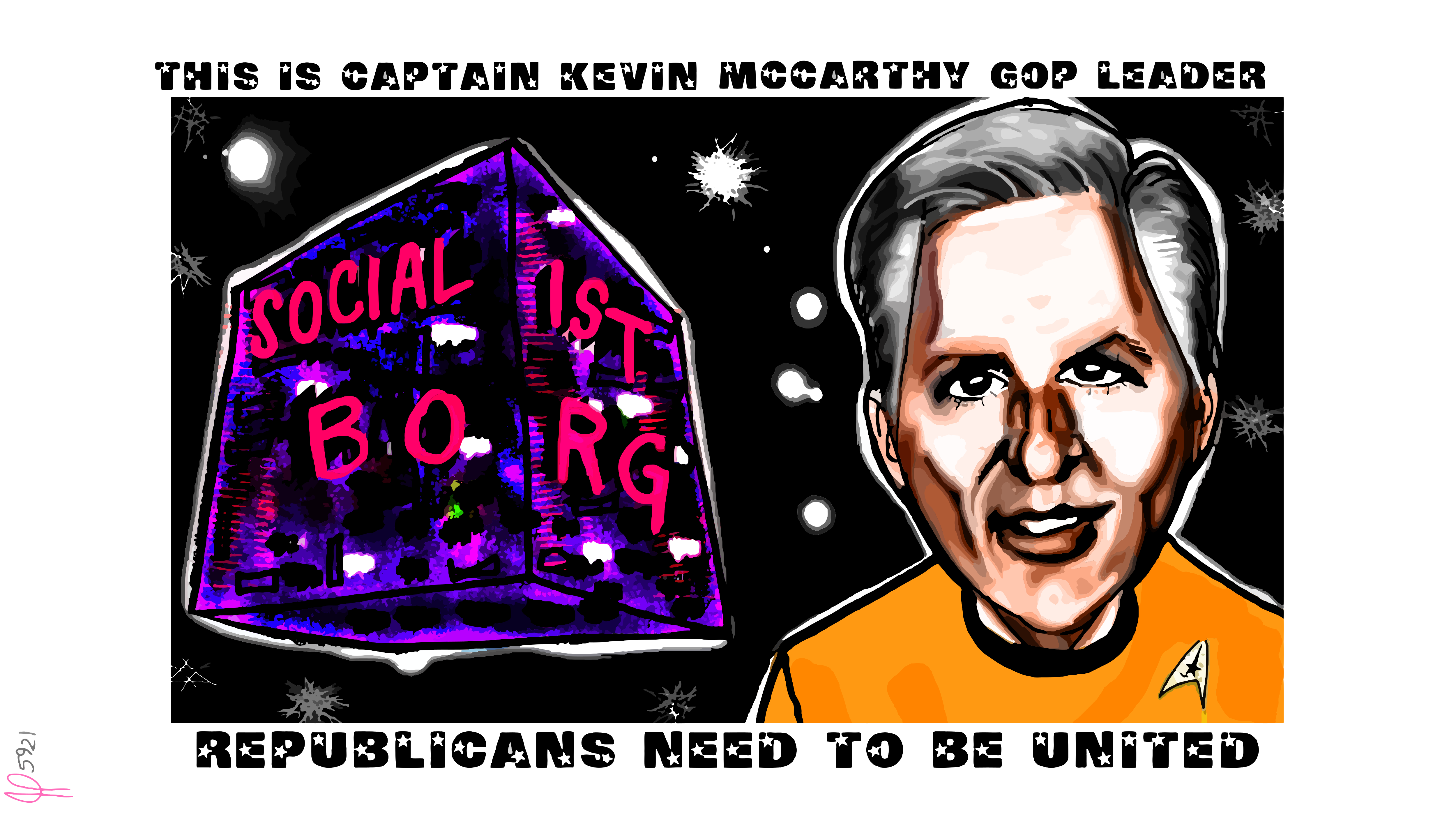 GOP LEADER KEVIN MCCARTHY Political Cartoon post thumbnail image