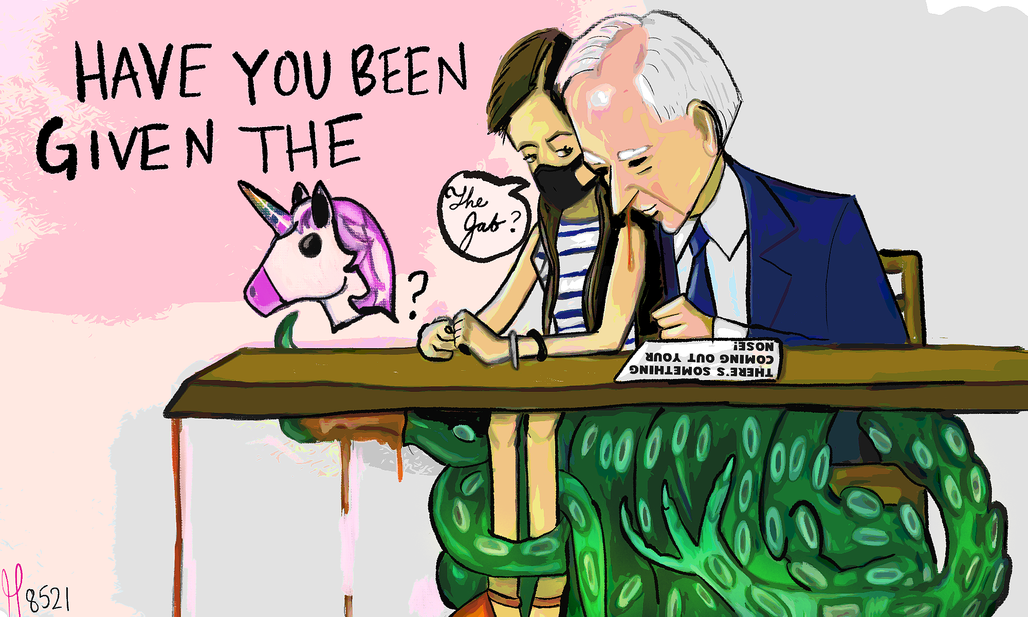 Joe Biden Sniffs Girl at White House Event Political Cartoon post thumbnail image