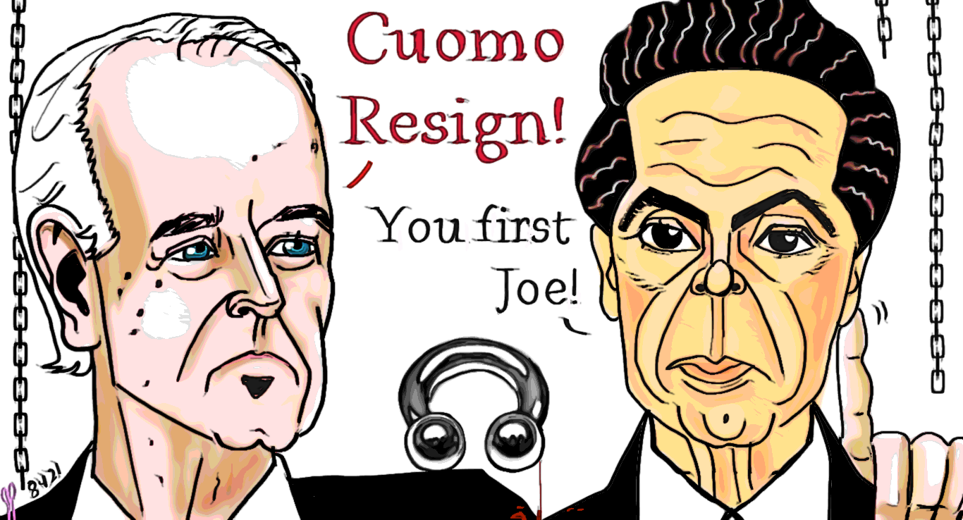 Andrew Cuomo is a Killer! Resign!  Political Cartoon post thumbnail image