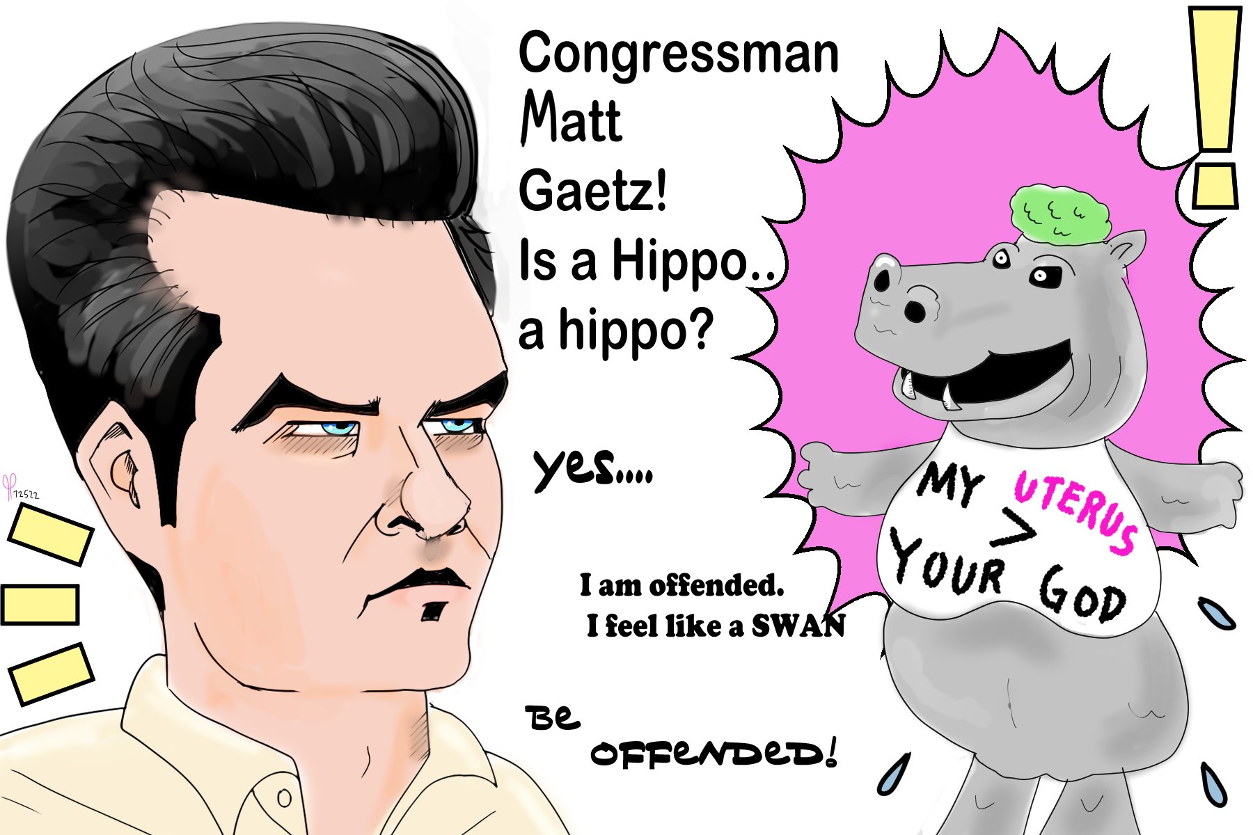 Congressman Matt Gaetz Jack Posobiec political cartoons post thumbnail image